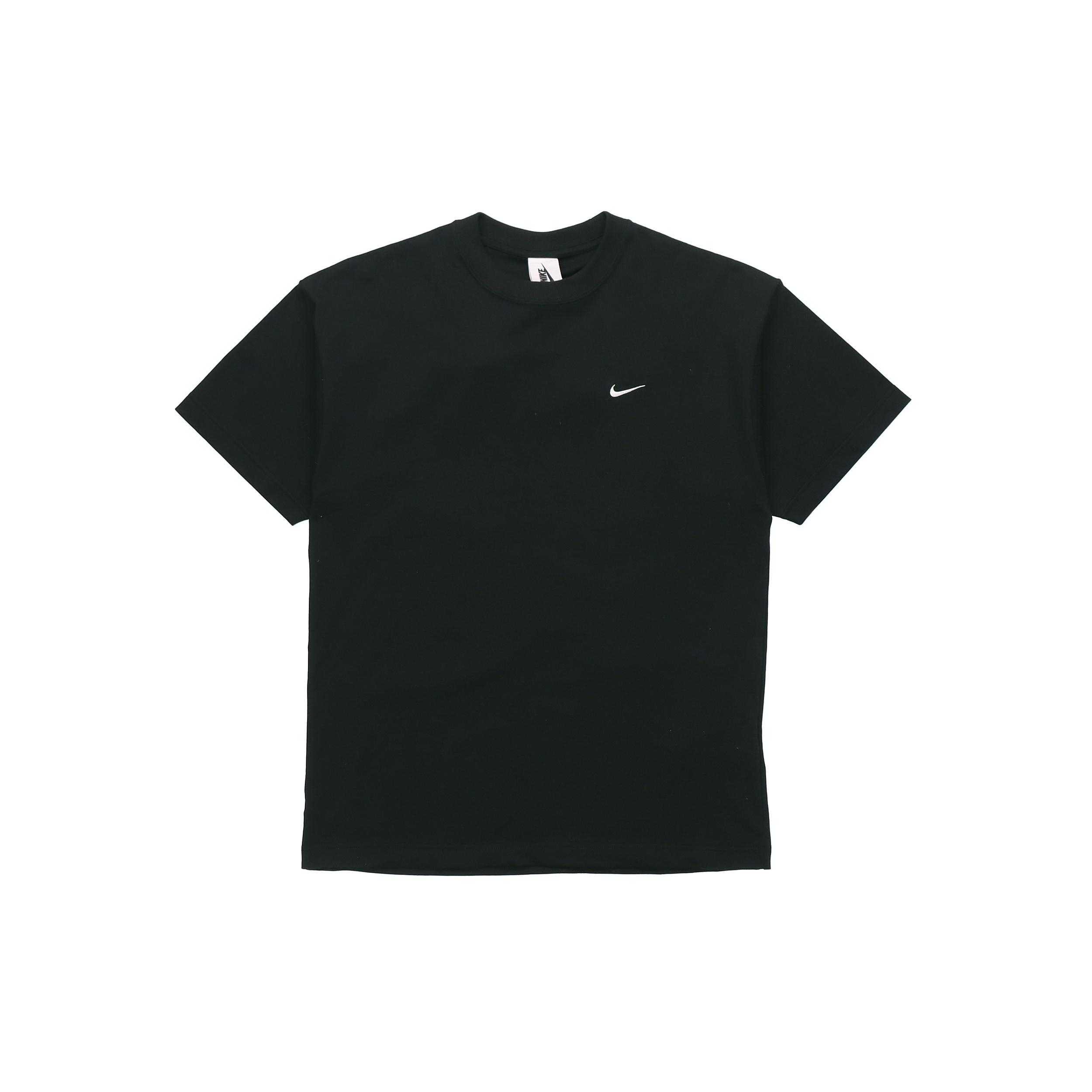Nike Lab Solo Swoosh Basic Sports Short Sleeve Black Men s DA0321-010 S