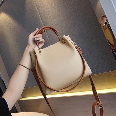 Bag Women's New Advanced Sense Bucket Bag Large Capacity Single Shoulder Hand Crossbody Bag