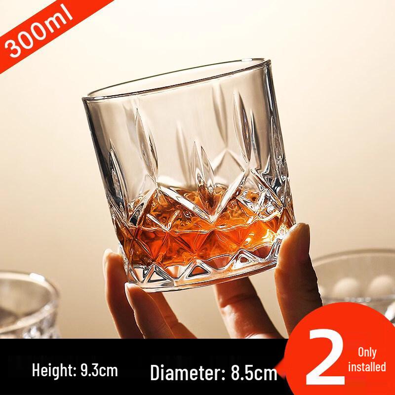 ZISIZ Handmade Crystal Whiskey Glass