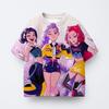 Girl's Clothing K-pop Demon Hunter Cartoon T-shirt Soft Comfortable Versatile Summer Short Sleeves T-shirt
