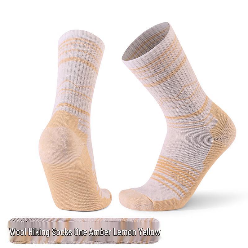 Men's Merino Wool Mid-Calf Hiking Socks (5 Pairs)
