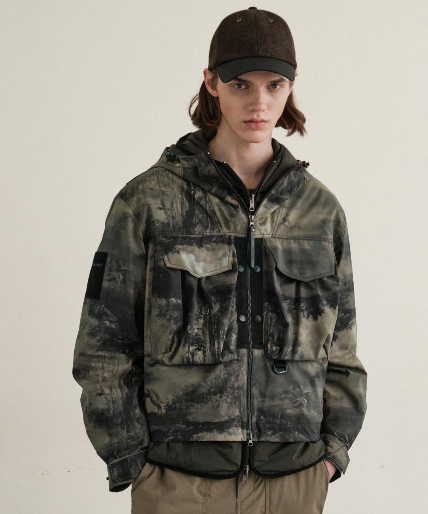 Helement River Detachable Padded Jacket (Khaki)