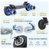 Patinete eléctrico Ausom Gosoul 2 Pro de doble motor, 2x1000W, 48V 18Ah, 10", 60 km/h, 90 km, frenos de disco duales, suspensión delantera dual, NFC.