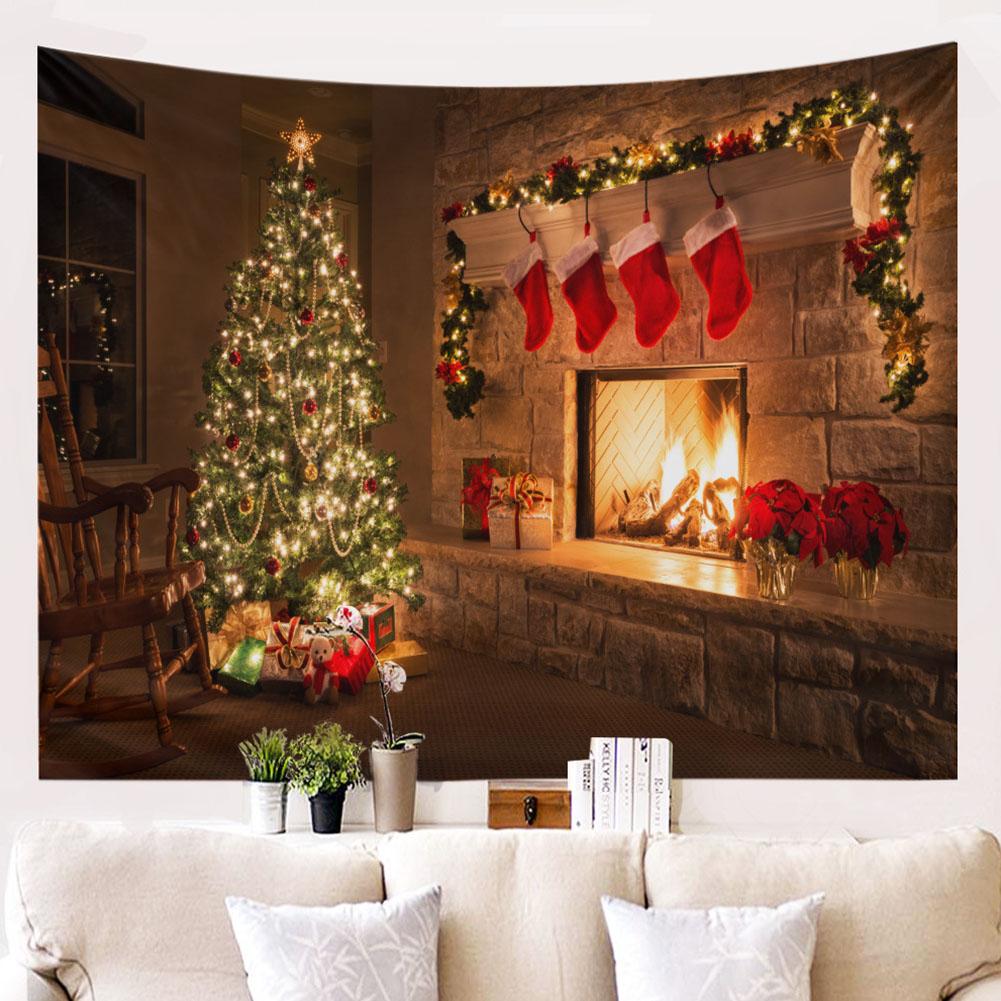 Christmas Wall Hanging Tapestry Home Bedroom Background Decorative Cloth