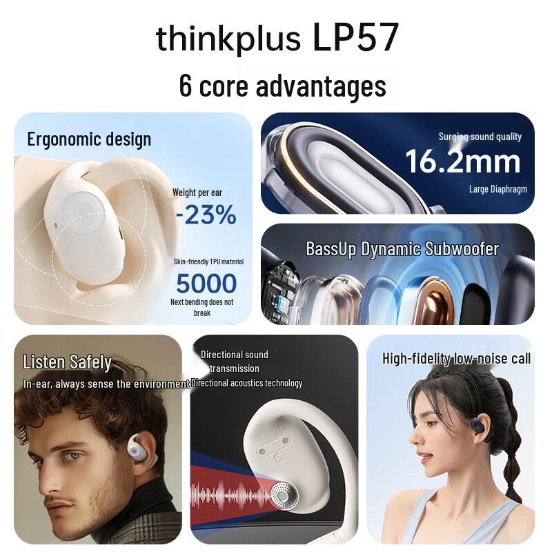 Lenovo LP57 True Wireless Bluetooth Earbuds