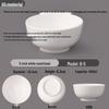 A5 Melamine White High-Temperature Commercial Rice & Soup Bowls