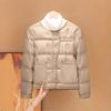 Winter new down jacket women's fashion duck down elegant and light long sleeves with short jacket