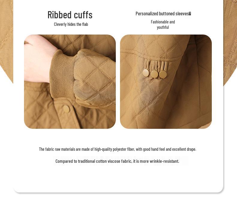 2024 Women's Spring & Autumn Lapel Jacket: Versatile, Fashionable Middle-Aged Style
