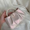 High-quality Cloud Bag Summer Fashion Fairy Pearl Wrist Trendy Handbag Crossbody Pleated Bag Women