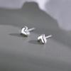Silver S999 Women's Heart Earrings - Simple, Elegant, and Luxurious Ear Studs with a High-End Feel.