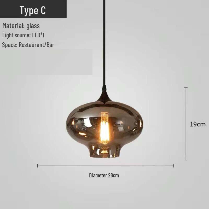 Modern Multi-Head Glass Chandelier Pendant for Dining Room