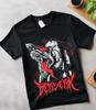 Berserk T-Shirt Manga Strip Guts Berserker Rüstung Anime Schwarzes Shirt Geschenk Kinder
