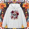 Dia De Los Muertos Spanish Vintage Clothing Flower Skeleton Creative Design Hoodies Sugar Skull Men Women Festival Costumes