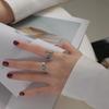 Korean Style Geometric Color Block Adjustable Stackable Ring for Women - Trendy Index Finger Accessory