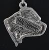 Staffordshire Bull Terrier, Staffy II - Necklace with Dog, Silver-plated Pendant for Dog Fan, Unique Jewelry by Art-Dog Brand