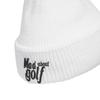 Adidas Golf Graphic Brim Knit White COLD.RDY Beanie, Men's,