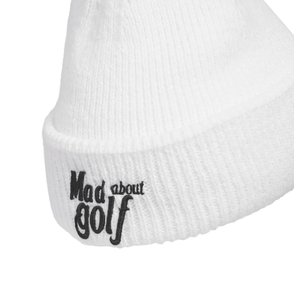 Adidas Golf Graphic Brim Knit White COLD.RDY Beanie, Men's,