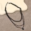 Retro Cuban Magic Multi - Layer Irregular Round Piece Necklace , Trendy Fashion Layered Mibei Pendant Jewelry