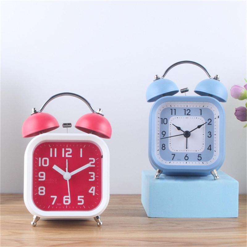 3'' Mechanischer Wecker Genaue Zeitanzeige Studentenuhr Lauter Ton, Batteriebetrieben Metallrahmen