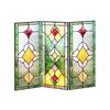 3 Panel Divider Mini Folding Screen Decorative Desktop Folding Screen Acrylic Suncatchers Ornament for Office Home Decors