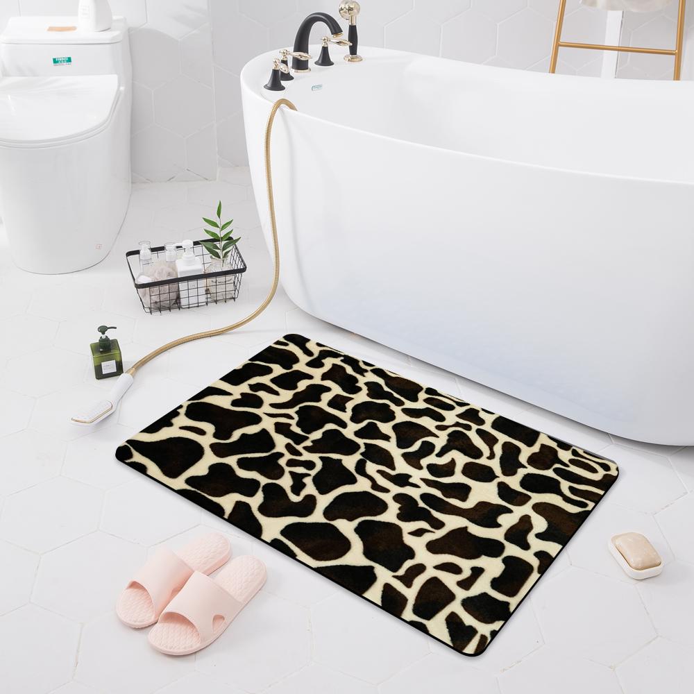 

Современный нескользящий впитывающий коврик для ванной комнаты, дверной коврик для спальни, кухонный напольный коврик, коврик для душа в ванной комнате 40x60cm