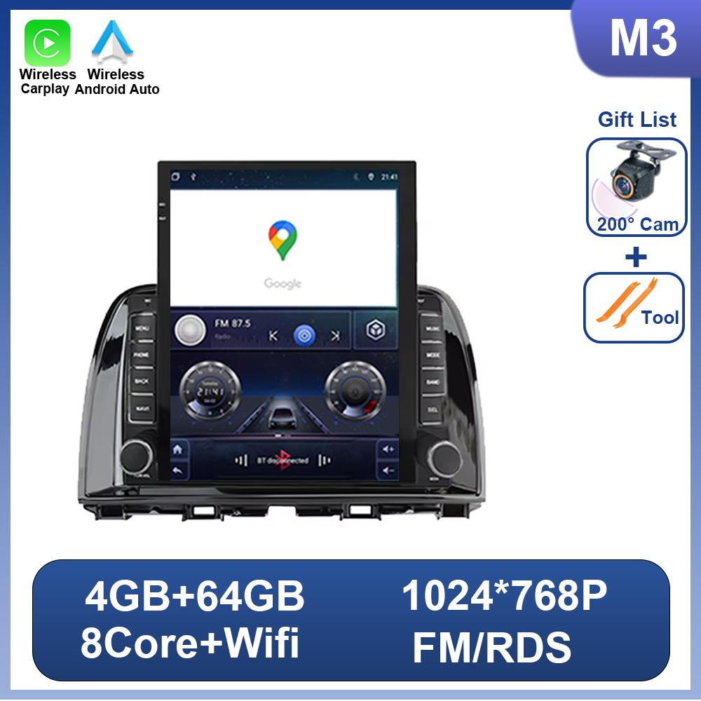 9.7 Inch Android For Mazda CX5 CX-5 2013-2016 Car Radio 2 Din Multimedia Video Player CarplayTouch Screen Tesla Style Wifi