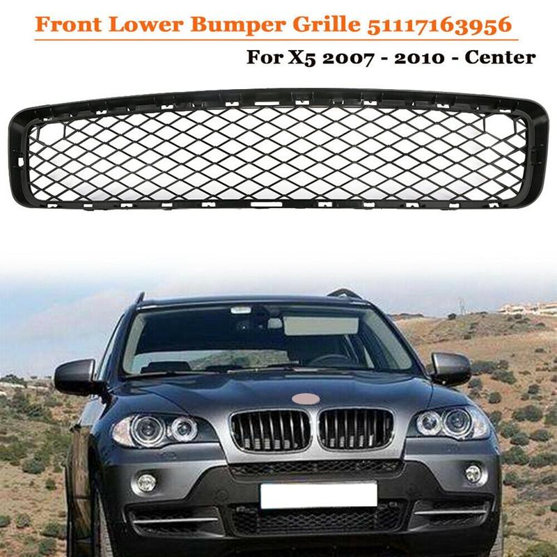 51117163956 Front Lower Bumper Grille Mesh Grille Replacement For-BMW X5 E70 2007-2010 чёрный
