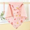 strawberry rabbit quilted swaddle - spring/autumn