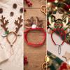 Pet Headband with Antlers Festive Headwear Soft for Pets