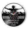 Personalized DJ Name Art Vinyl Record Wall Clock Home Music Club Decoration Wall Watch Custom DJ Name Gift Wall Clock