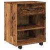 VidaXL Armoire à roulettes vieux bois 46x36x59 cm bois d'ingénierie, armoire, classeur mobile, meuble de bureau, armoire de 856660