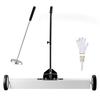 SucceBuy 36-Inch Magnetic Sweeper with Wheels 55 Lbs Capacity  Telescoping Magnetic Pickup Tool Adjustable for Workshop Garage
