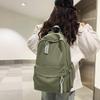 School bag girls' backpack large capacity junior high and high school students simple design niche college student men's backpack