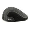 Warm Cap for Middle-Aged and Elderly Men's Winter Ear Protection Beret Peaked Cap