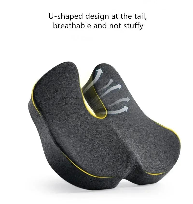 Woman Tailbone Pelvis Orthopedic Medical Seat Cushion Rebound Memory Foam Office Chair Cushion Beautiful Buttock Pad designed for Car