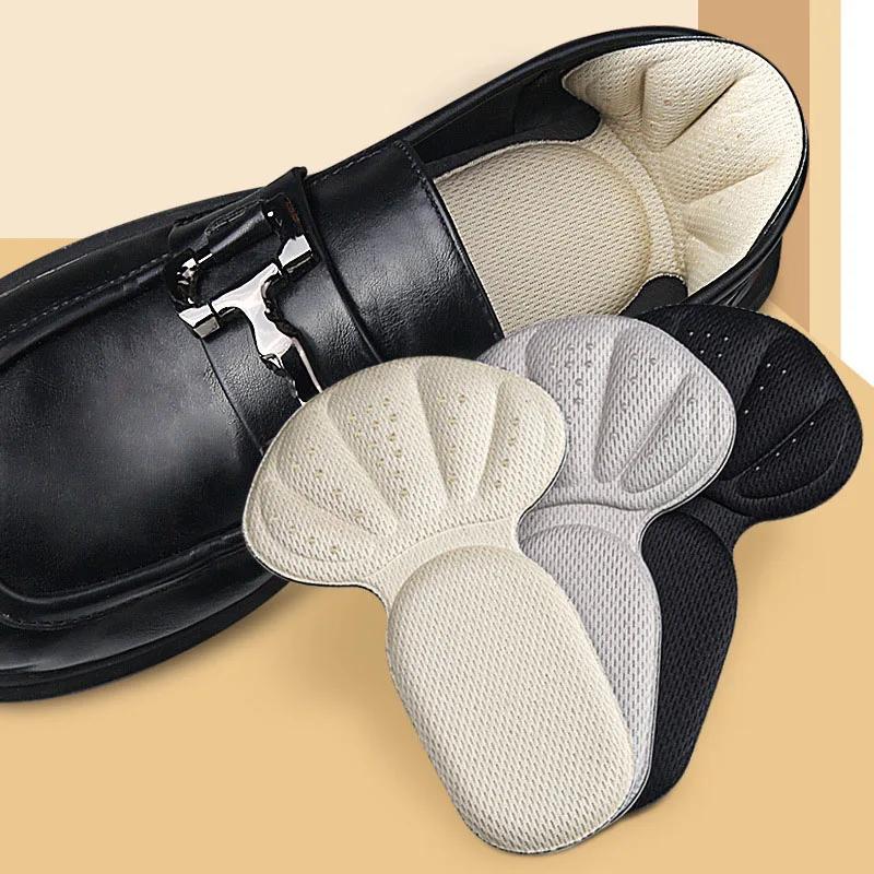 10Pcs Heel Stickers Sneakers Heel Protection Feet Pads Pain Relief Size Reducer Non-slip Shoes Insoles T-Shaped Foot Care Pad