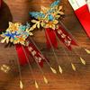 Chinese Style Dragon & Phoenix Corsage Set: Groom & Bride Boutonniere Pair for Wedding
