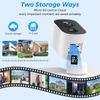 4MP Solar-Powered WiFi Outdoor Surveillance Camera with Night Vision and Baby Monitor Features