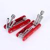 Hex Nut Driver Set 6 In 1 Folding Nut Driver Set Imperial/Metric Motor Folding Socket Wrench Steel Shank Portable Premium Handle