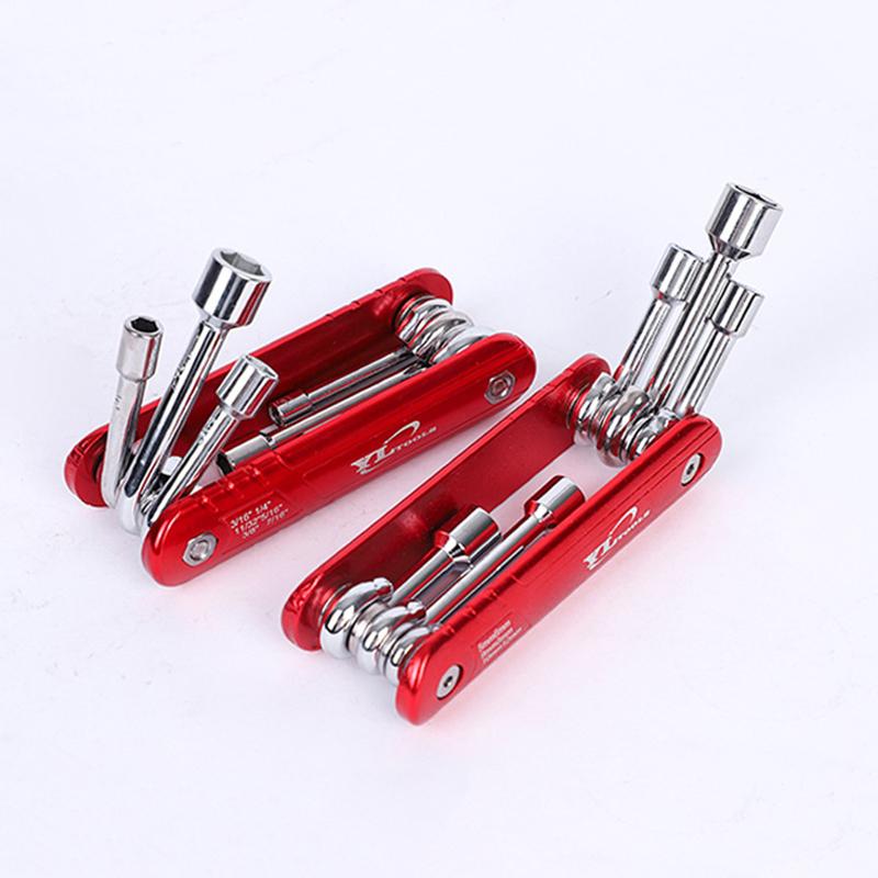 Hex Nut Driver Set 6 In 1 Folding Nut Driver Set Imperial/Metric Motor Folding Socket Wrench Steel Shank Portable Premium Handle