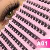 Eyelashes G01A0102Washboard10False Eyelashes Versatile Hot Melt Segmented Cluster Lashes Manufacturer Makeup