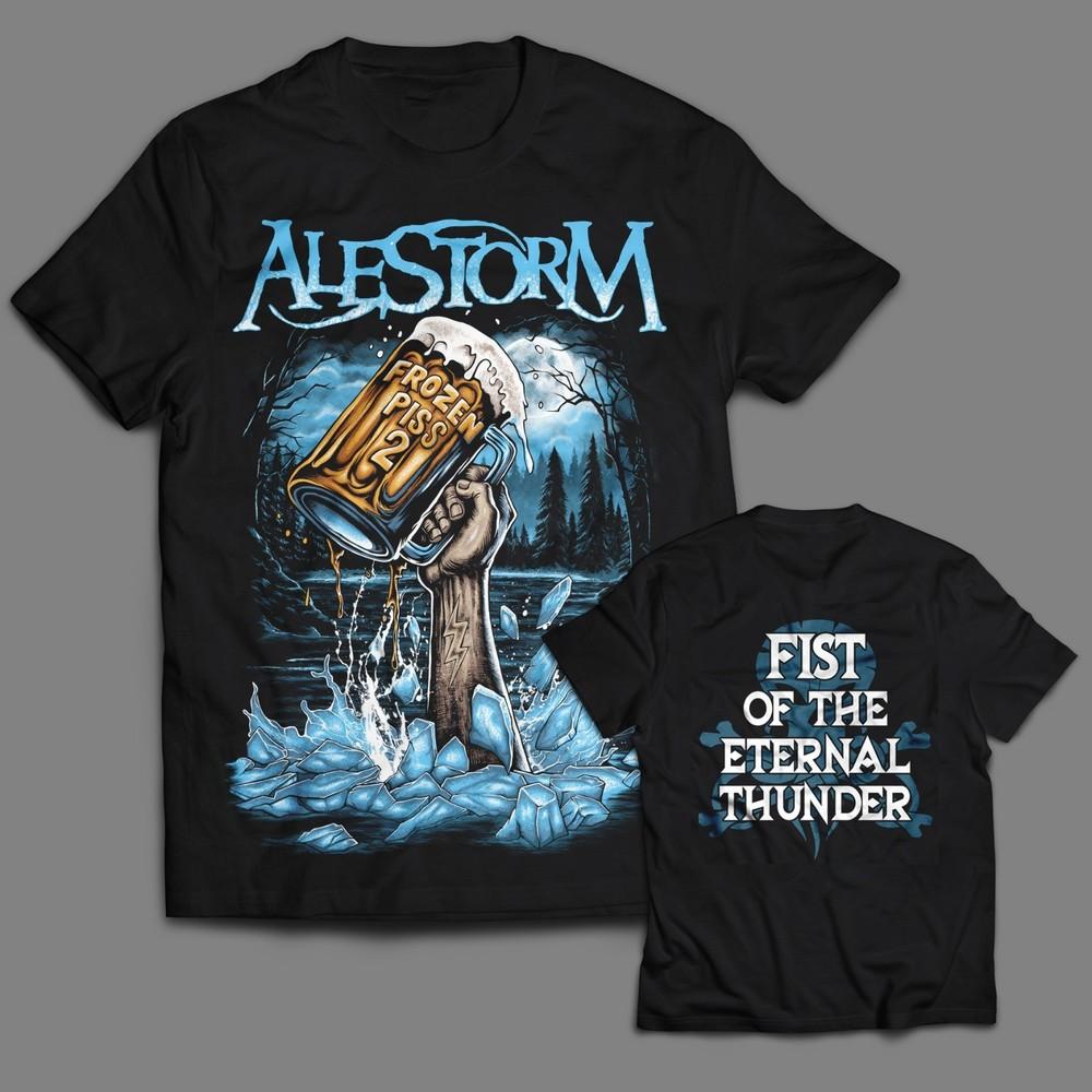 Новая футболка Alestorm Band 2 стороны Хроники Громового Кулака S-5XL PN279 Унисекс S