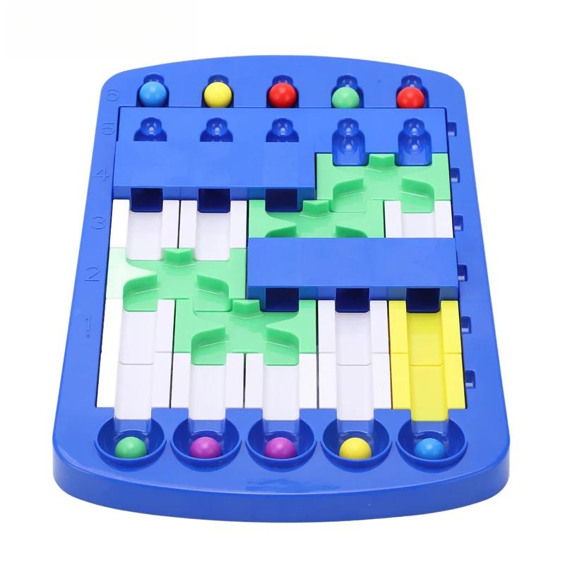 

Логический лабиринт с шариком, головоломка с траекторией, игрушки с маршрутом из бусин, тренировка мозга для взрослых, развивающая настольная игра для детей от 3 лет, взаимодействие родитель-ребенок синий