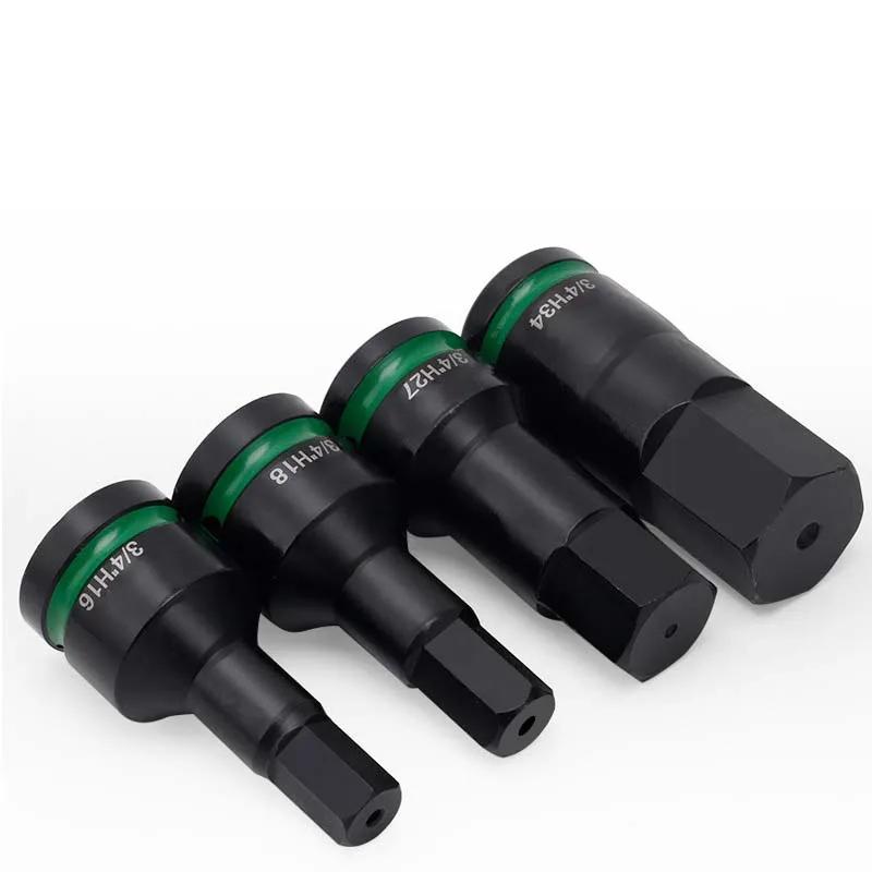 Zeskant Bit Socket Adapter T25H10-H36 voor 3/4 Inch Aandrijving Voor Slagmoersleutel met Verhoogde Sterkte door Geïntegreerde Constructie