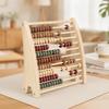 Freestanding Abacus with Wooden Beads Smooth Edges Sturdy RekenrekStyle Counting Tool