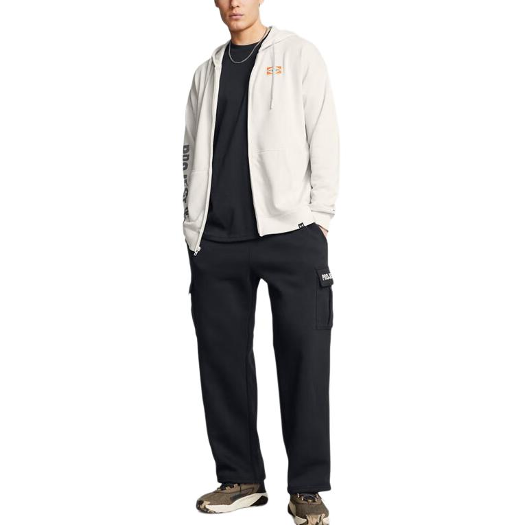 Under Armour Pantaloni Sportivi Casual Gamba Dritta Project Rock Training Uomo pantaloni neri 1386903-001