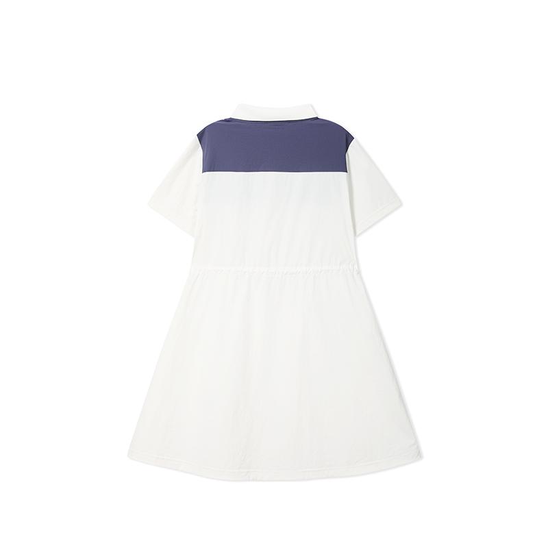 FILA Original Fashion Versatile Simple Skin-Friendly Short Sleeve Dress Women dresses F51W639305FWT