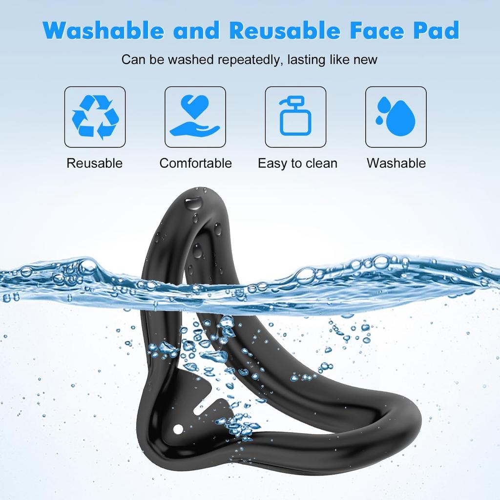 New High Quality Soft Comfortable Anti Sweat 3S VR Accessories Face Mask Pad Silicone Face Cover For Meta Quest 3S