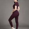 2025 Women's Quick-Dry Yoga & Running Set: Short Sleeve Suit for Hiking, Morning Runs, and Gym Workouts.