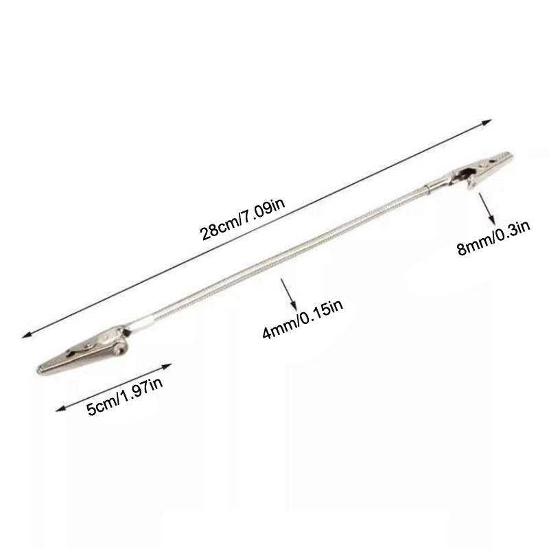 

3Pcs Double-Ended Mosquito-Repellent Incense Clip Universal Crocodile Clip Bracket Broken Incense Clip Extended Hose 18cm